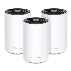 TP-Link Deco XE75 Pro AXE5400 Tri-Band Mesh Wi-Fi 6E System with 2.5Gb Port – 3pack